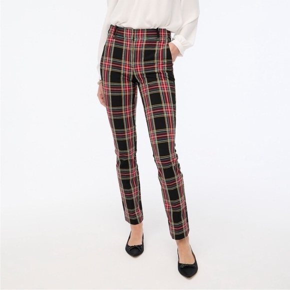 J.Crew Women’s Ruby Tartan Plaid full length pant pants trousers Size 6 - Picture 1 of 12